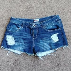 Mudd Distressed Jean Shorts